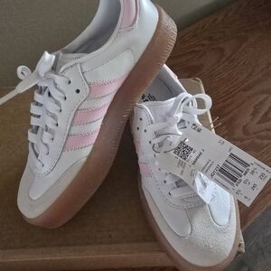 Adidas White and Pink Sneakers